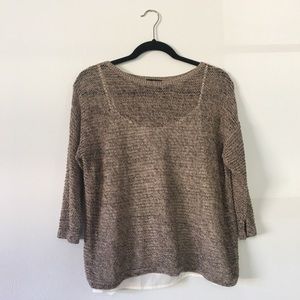 The Limited Sweater Taupe and Grey Size XS